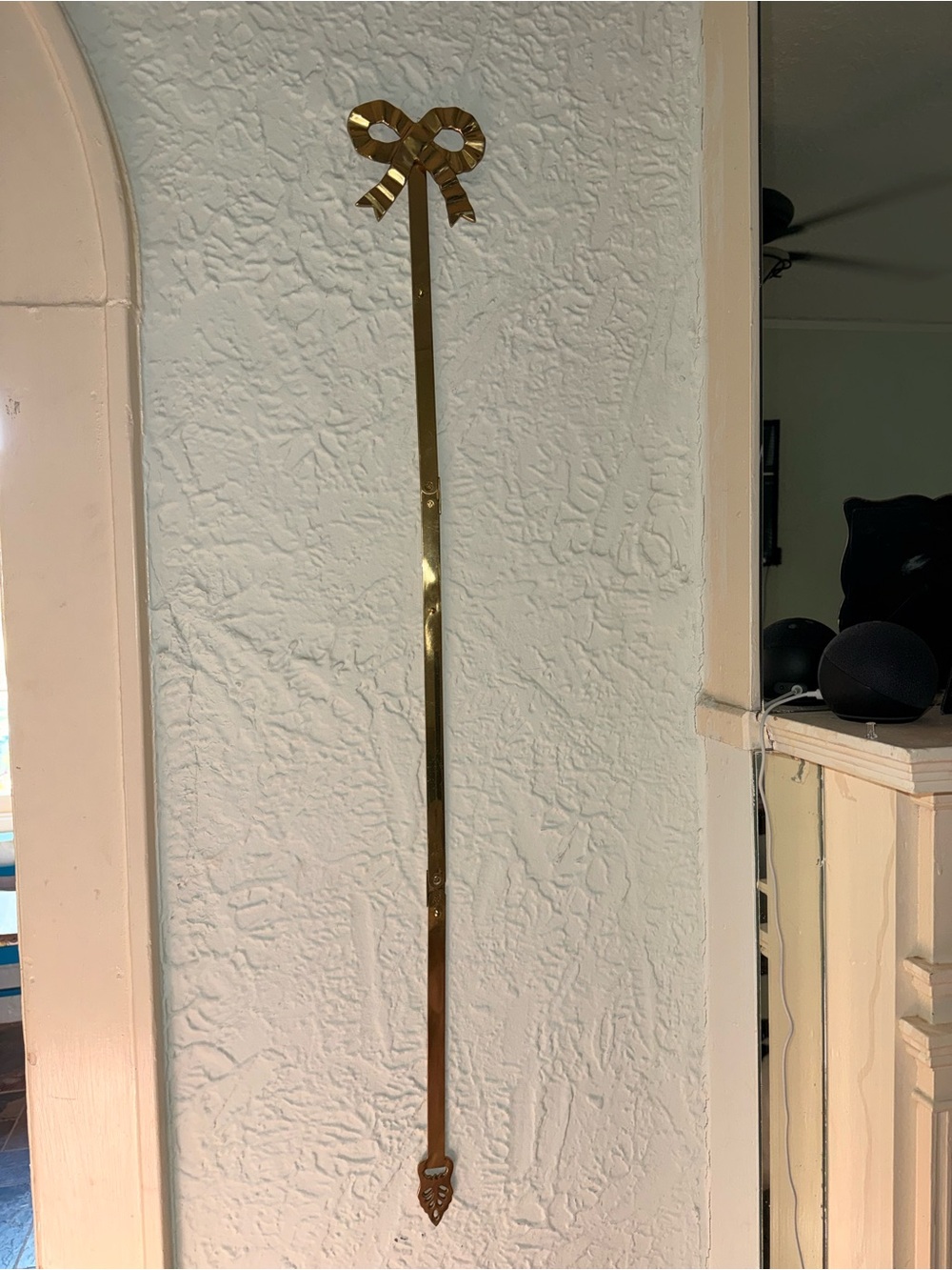 Gold Metal Wall Ribbon Accent by